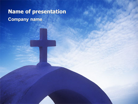 Blue Cross Presentation Template, Master Slide