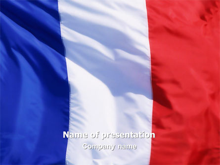 French Flag Presentation Template, Master Slide