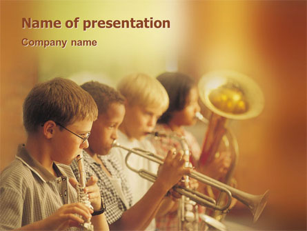 Music School Presentation Template, Master Slide