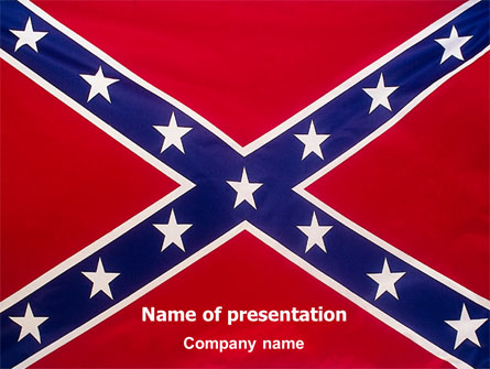 The Battle Flag of the Confederacy Presentation Template, Master Slide
