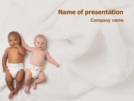 Children Of Different Races Presentation Template, Master Slide