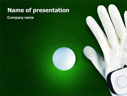 Golf Equipment Presentation Template, Master Slide