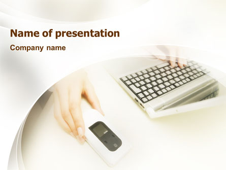 Computer Gadget Presentation Template, Master Slide
