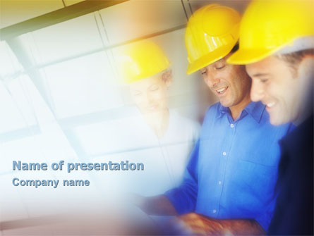 Construction Draft Discussion Presentation Template, Master Slide
