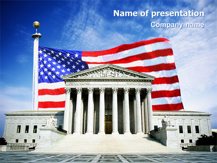 Supreme Court Presentation Template, Master Slide