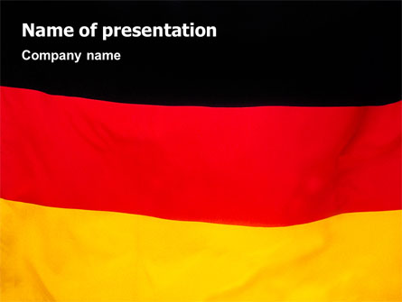 German Flag Presentation Template, Master Slide