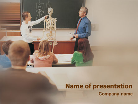 Anatomy Class Presentation Template, Master Slide