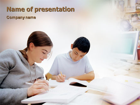 Homework Presentation Template, Master Slide