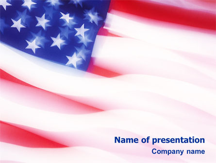 Flag of the United States of America Presentation Template, Master Slide
