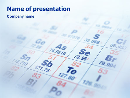 Periodic Table Presentation Template, Master Slide