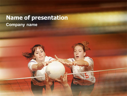 Volleyball Presentation Template, Master Slide