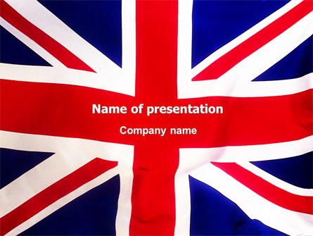 British Flag Presentation Template, Master Slide