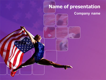 American Sports Presentation Template, Master Slide