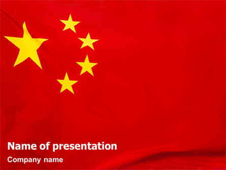 Chinese Flag Presentation Template, Master Slide