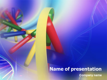 DNA Double Helix Presentation Template, Master Slide