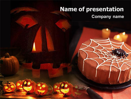 Halloween Pumpkin Presentation Template, Master Slide