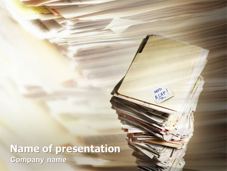 Document Management Presentation Template, Master Slide
