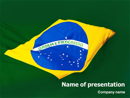 Brazilian Flag Presentation Template, Master Slide