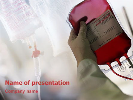 Blood Transfusion Presentation Template, Master Slide