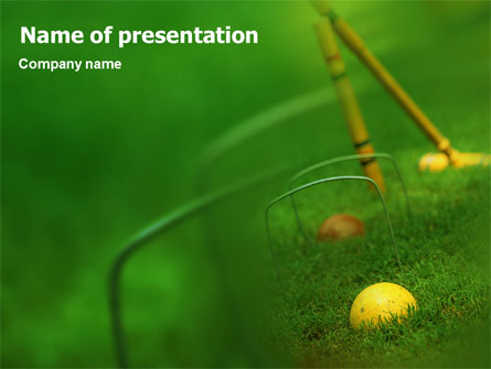 Cricket Presentation Template, Master Slide