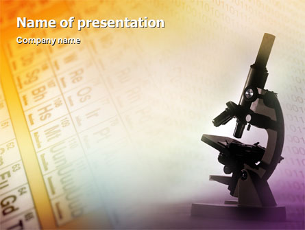 Chemistry Presentation Template, Master Slide