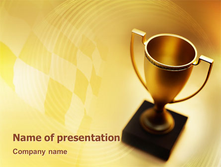 Winner Cup Presentation Template, Master Slide
