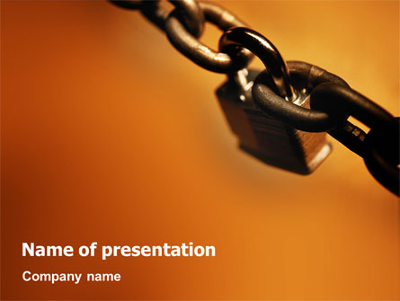 Lock This Chain Presentation Template, Master Slide
