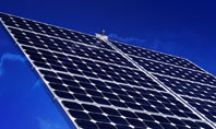 Solar Panels Rising Up Power Presentation Template