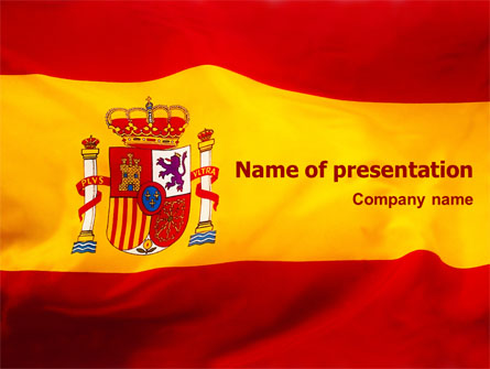 Spanish Flag Presentation Template, Master Slide