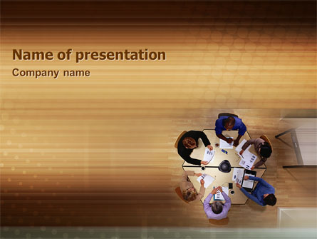Business Discussion Presentation Template, Master Slide