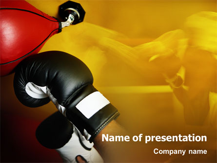 Boxing Training Presentation Template, Master Slide