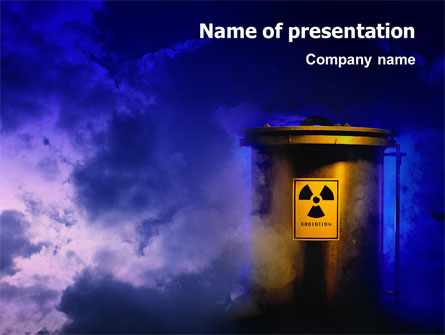 Nuclear Waste Presentation Template, Master Slide