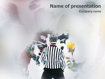 Ice Hockey Referee Presentation Template, Master Slide