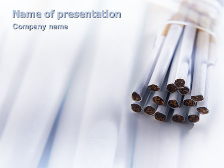 Cigarettes Presentation Template, Master Slide