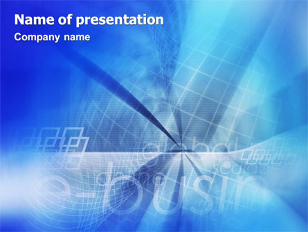 E-business Presentation Template, Master Slide
