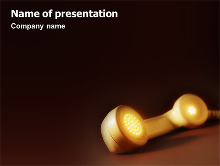 Telephone Presentation Template, Master Slide