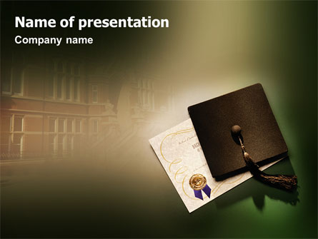 Diploma Presentation Template, Master Slide