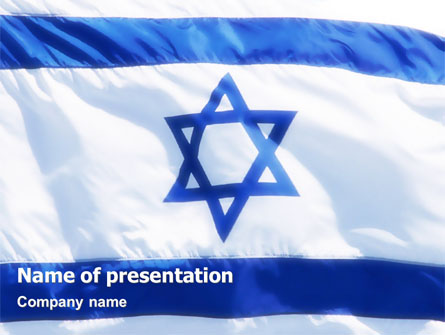 Flag of Israel Presentation Template, Master Slide