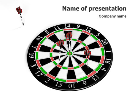 Darts And Target Presentation Template, Master Slide