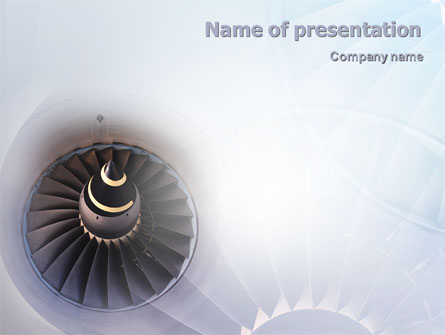 Turbojet Engine Presentation Template, Master Slide