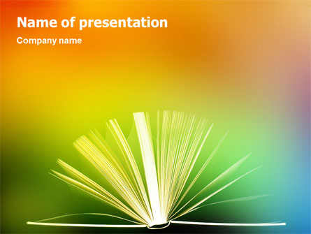 Book Presentation Template, Master Slide