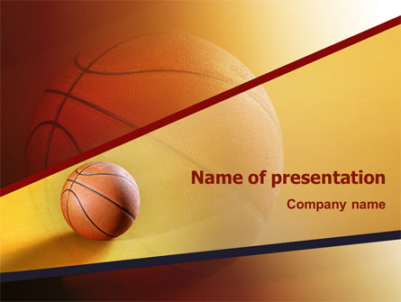 Before Basketball Game Presentation Template, Master Slide