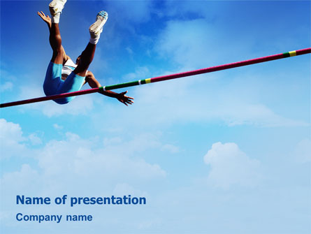 High Jump Presentation Template, Master Slide