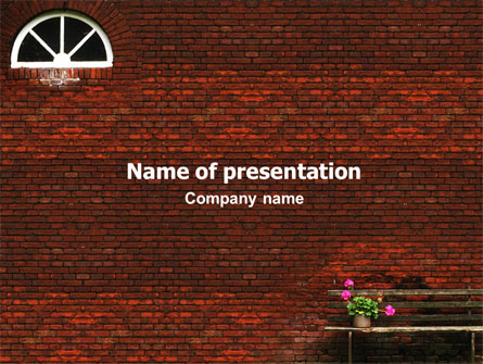 Brick Wall Presentation Template, Master Slide