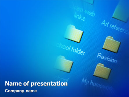 File Folder Presentation Template, Master Slide