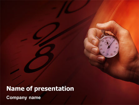 Stop-Watch Presentation Template, Master Slide