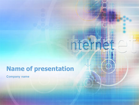 Internet Space Presentation Template, Master Slide