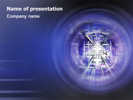 Telecommunication Lines Presentation Template, Master Slide