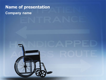 Handicapped Presentation Template, Master Slide