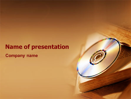 CD Disc Presentation Template, Master Slide